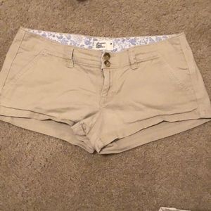khaki shorts